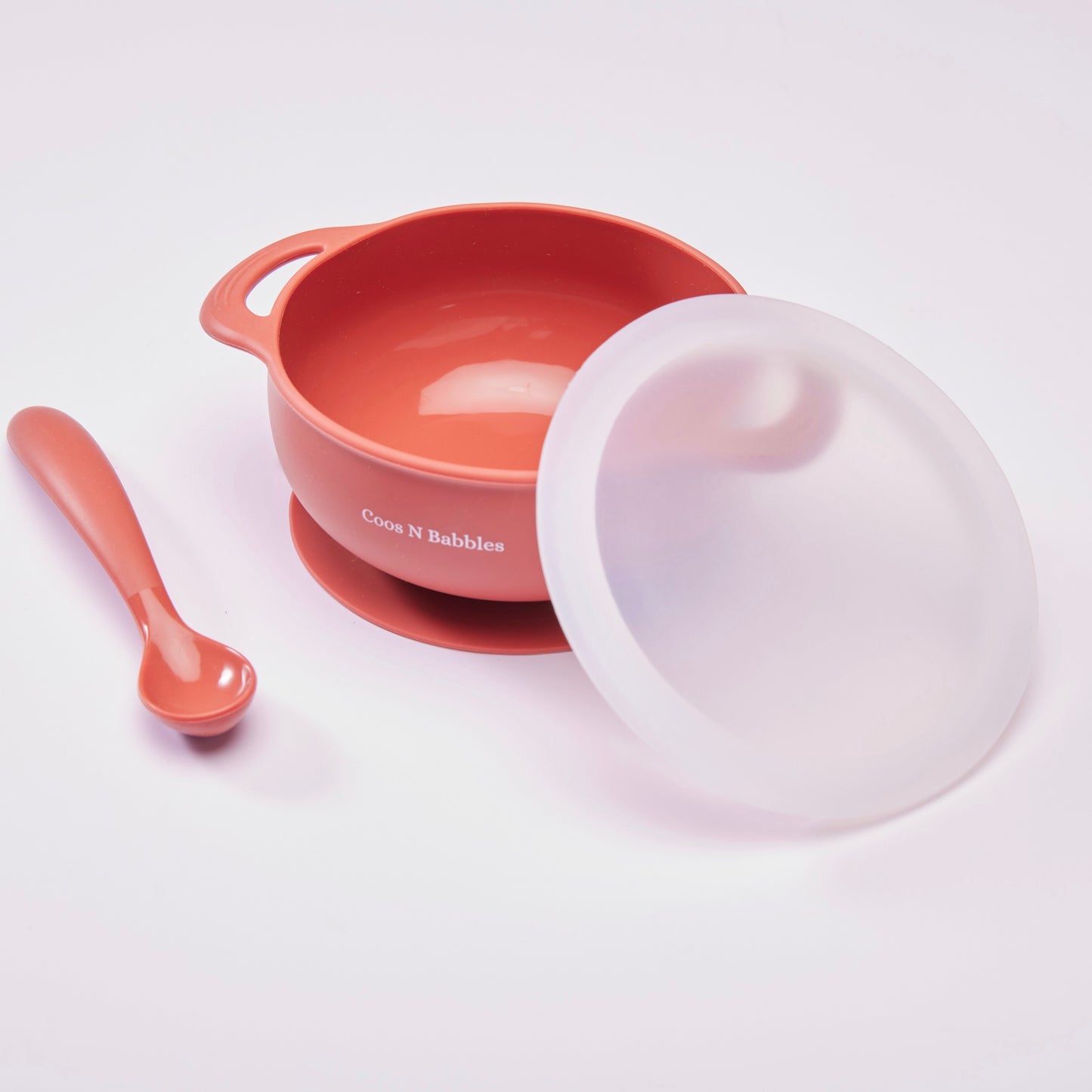 Suction Bowl With Lid and Spoon